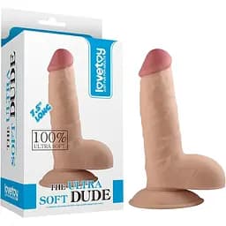 Фаллоимитатор The Ultra Soft Dude Flesh 18 см телесный