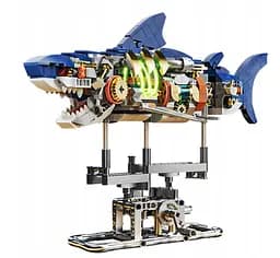 Конструктор акула MJI механический двусторонний коллекция живой мир рыбы для взрослых и детей 687 деталей