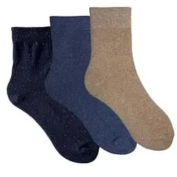 Набор женских носков с махровой стопой хлопок 3 пары 233002