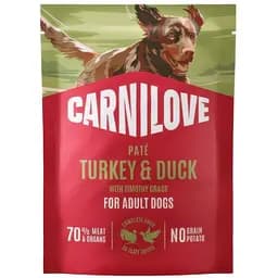 Вологий корм для собак Carnilove Turkey & Duck with Timothy Grass паштет індичка і качка з тимофіївкою 300 г
