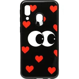 Чохол-накладка Toto Cartoon Print Glass Case Samsung Galaxy A40 Just Eatit