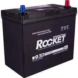 Автомобільний акумулятор Rocket 45Ah ASIA Ев -/+ ТК 430CCA SMF 55B24L без нижн. бурт + перехідник під клему STD
