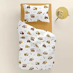 Дитяча постільна білизна Cosas LITTLE BUILDER CS5 110х140см (LittleBuilder_El80-16Mustard_140) - мініатюра 2