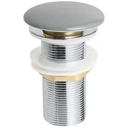 Донний клапан для раковини без переливу Mixxus POP-UP-09 gray автоматичний AC3569, Графит