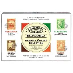 Кофе молотый Dell'Arabica Arabica Coffee Selection, 500 г (4 шт. по 125 г) (765011)