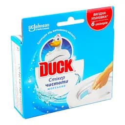 Уценка. Стикер для очистки туалета Duck Туалетный утенок Морской 6 шт.
