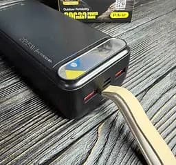 Повербанк Power Bank AWEI PA-12 портативна батарея швидка зарядка 22.5W 30 000 mAh Чорний - мініатюра 3