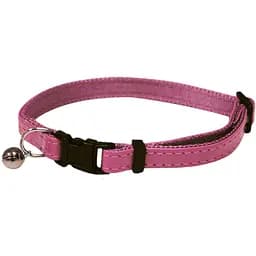Нашийник для котів Croci Glossy з дзвіночком 21-33х1 см рожевий