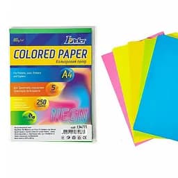 Набор цветной бумаги А4 Leader 134771, 250 листов
