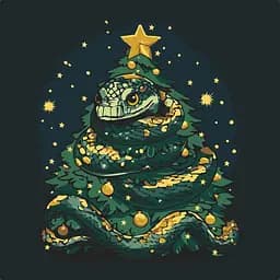 Картина по номерам "Праздничная змея" 11589-AC 40х40 см