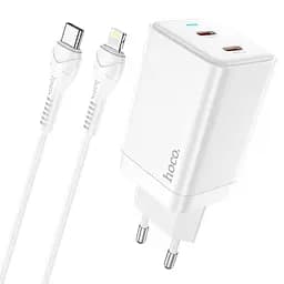 Адаптер мережевий Hoco Type-c to Lightning Cable Astral N23 |2Type-C, 45W/3A, PD/QC|