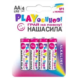 Батарейки Наша Сила Play AA (LR6) 4 шт.