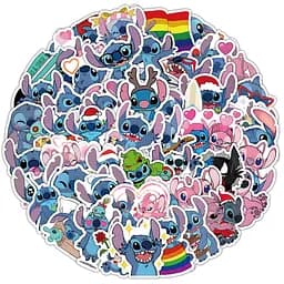 Стікерпак Стіч Набір наклейок GeekLand Stitch 50 штук