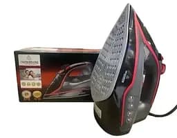 Гладильный утюг Crownberg CB-7451 Антипригарное покрытие 2000 Вт Вертикальное отпаривание Черный/Красный