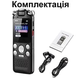 Цифровий диктофон з таймером Sttwunake V59 stereo 8 Gb, чорний (100088) - мініатюра 7