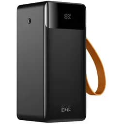 Портативний зарядний пристрій для телефона 50000 mAh Power bank KPG-508 павербанк з дисплеєм і ліхтарем Чорний