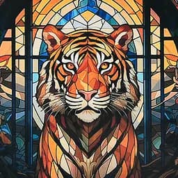 Алмазна мозаїка Strateg Могутній погляд 30х30 см (DEEX16291)