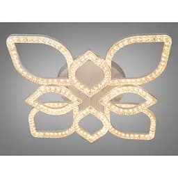 Стельова світлодіодна люстра Diasha біла 140 Вт 8 плафонів акрил без пульта