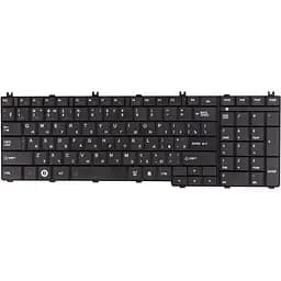 Клавіатура для ноутбука TOSHIBA Satellite C650, L650 чорний, чорний фрейм