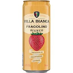 Сидр Villa Bianca Fragolino Bianco 7-8.5% ж/б 0.33 л