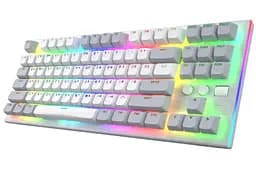 Клавіатура ігрова механічна Hator HTK-561UA White Gravity TKL Orange - мініатюра 3