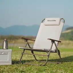 Крісло складане з регульованим нахилом Naturehike CNK2550JJ012 бежевий - мініатюра 5