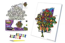 Картина за номерами Qbee Черепашки Ніндзя Команда героїв 30x40 см QB914-006