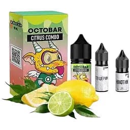Набор компонентов для самозамеса солевой жидкости Octobar NFT 10 мл 0-50 мг Citrus Combo Лимон лайм (16123)