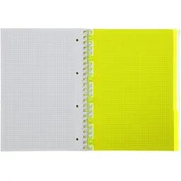 Зошит на пружині Buromax Neon А4 (210x297) 120 аркушів 3 PVC жовтий (BM.24349911-08) - мініатюра 4