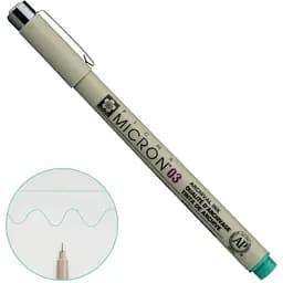 Линер Pigma Micron (0.3) 0.35 мм Зеленый Sakura