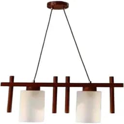 Люстра подвесная Brille деревянная E27 60W BR (BKL-415S/2)