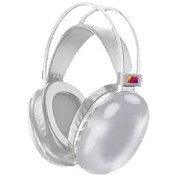 Бездротові накладні навушники Disco Pulse PG580 RGB Bluetooth 5.3 з мікрофоном 18 годин роботи білий