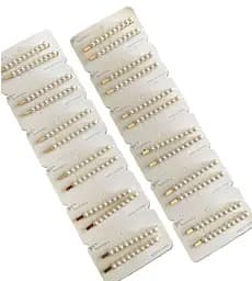 Заколки для волосся з перлинами металеві набір 24 шт