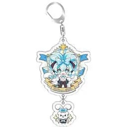 Брелок акриловый Вокалоид Хацунэ Мику Vocaloid Miku Hatsune 5 см