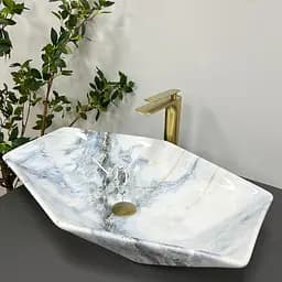 Умивальник VBI Venezia granit glossY накладний VBI-012404, Мармур - мініатюра 3