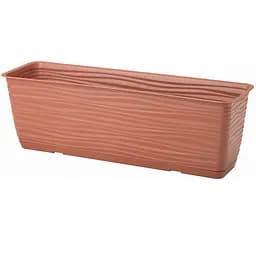 Горщик балконний Form-Plastic Sahara-40 з підставкою 5.7 л теракотовий (3180-010)
