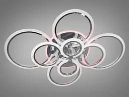 Люстра стельова LED Diasha A8022/8HR Ring, 175W, 3200K-6500K, акрил, сучасний стиль з пультом управління - мініатюра 3