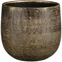 Кашпо Edelman Marcus pot round 21 см бронзовый металлик (1155656)