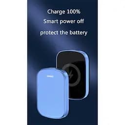 Зовнішній акумулятор JYD MagSafe wireless JYD-PB10 10000mAh бездротовий магнітний 15/20W блакитний - мініатюра 4
