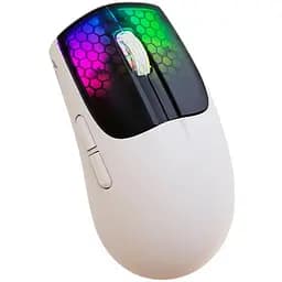 Миша бездротова Aattack SHARK X5 з акумулятором та підсвічуванням 2,4G+Bluetooth White