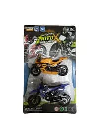 Набор мотоциклов 8523 B2 2 штуки на блистере (6968853360037) Сине-желтый