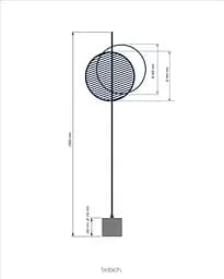Торшер Babich Studio Mid F - Black (RAL 9005) - мініатюра 5