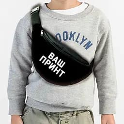 Сумка-бананка с печатью своим дизайном,логотипом ,32х15см,под заказ оптом,сумка через плечо (00203)