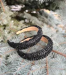 Обруч для волосся з кришталевими намистинами