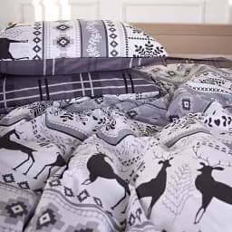 Наволочка MirSon Ranforce Elite 17-0654 Reindeer 40х40 см сіра (2200009610394)