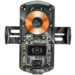 Держатель Auto open-close Transparent Wireless Charger XYJ A6 15W RGB