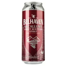 Пиво Belhaven McCallum's Sweet Scotish Stout темное 4.1% 0.44 л ж/б 