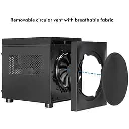Корпус Chieftec THE CUBE CI-03B-OP, без БЖ, fan 20 см, mATX, Black (CI-03B-OP) - мініатюра 2