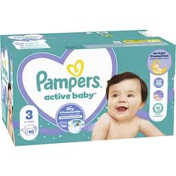 Набір підгузки Pampers Active Baby Розмір 3 (6-10 кг) 90 шт.  - мініатюра 2