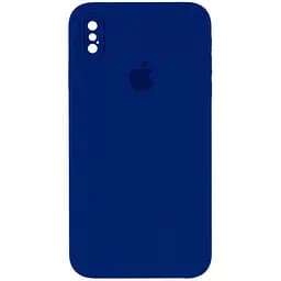 Чохол Epik Silicone Case Square Full Camera Protective AA для Apple iPhone X/XS 5.8 Синій/Deep navy